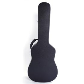 [Do Not Sell on Amazon]Glarry 41" Folk Guitar Hardshell Carrying Case Fits Most Acoustic Guitars Microgroove Flat Black