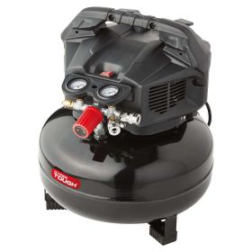 Hyper Tough 6 Gallon Oil Free Pancake Air Compressor, 150 PSI, Black