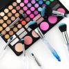 10pcs High-end Makeup Brush, Crystal Blue Foundation Brush Eyeshadow Brush Professional Makeup Brush