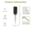 Curl Defining Brush,Boar Bristle Hair Brush Styling Brush for detangling,combing and shaping men and women