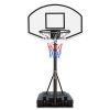 Portable Poolside Basketball Hoop Swimming Pool 3.1ft to 4.7ft Height-Adjustable Basketball System Goal Stand for Kids