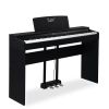 [Do Not Sell on Amazon]Glarry GDP-105 88 Keys Standard Full Weighted Keyboards Digital Piano with Furniture Stand, Power Adapter, Triple Pedals