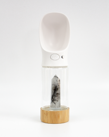 Urban Oasis - Crystal Infused Pet Water Bottle (Crystal: Tourmaline Quartz)